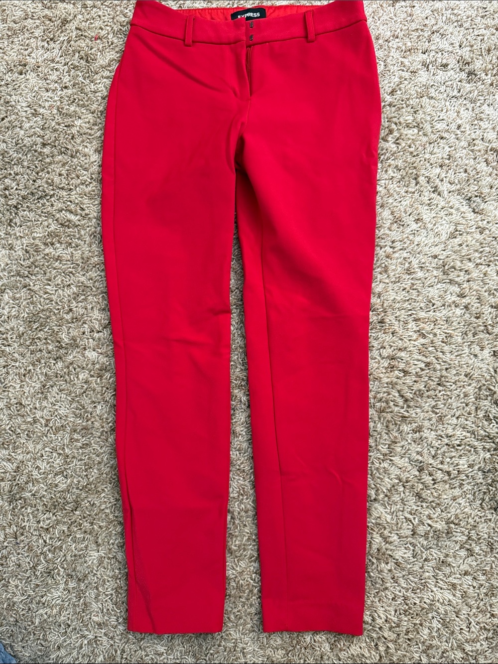 Express Women's Bright Red Skinny Stretch Jeans